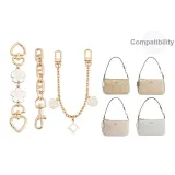 Белый трехпредметный комплект [Вишневый цветок + Свинья нос + Камелия декоративная цепь 30 см]