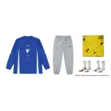 Пикачу Синий+Серый Спортивные штаны + 2 упаковки носков