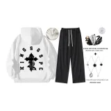 Белый комплект с подкладкой и утеплением (включает модное ожерелье + сумку через плечо)