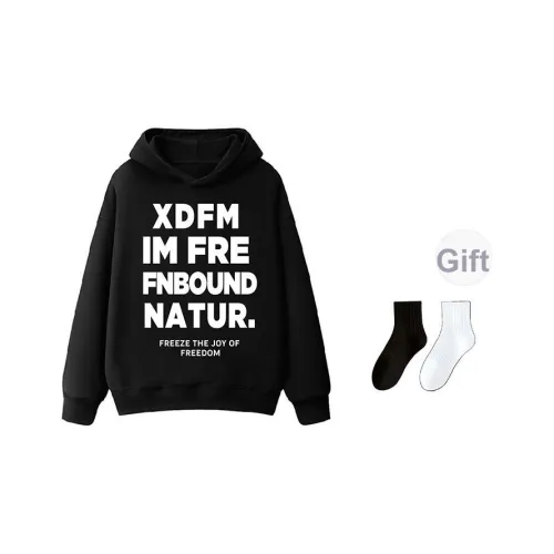 XDFM Осенний Зимний Термический Утепленный Пуловер Худи Унисекс