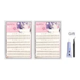 Маленький Лунный Нижние ресницы Два коробки включено [Клей + Профессиональные угловатые щипцы для бровей]