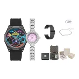 Black Multicolor Planet + Peach Pink [Steel Bracelet Bracelet Set]  
Черный Многоцветный Планета + Персиково-Розовый [Стальной Браслет Комплект]