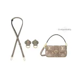 [Заменяемый плечевой ремень] Слоновой серый регулируемый + износостойкая пряжка