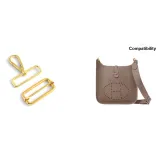 [Слоновая серая золотистая застежка] Золотая укороченная регулируемая застежка