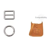 Серебряный плечевой ремень с регулируемой застежкой