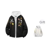 Черный [MY1099 Хлопковый пуховик] (В комплекте с высококачественным белым и серым свитшотом Фотиния)