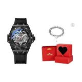 Черный браслет + коробка "Сердцебиение" ограниченного издания