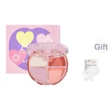 Z258-Рассвет 4 цвета Тени для век [03 Многоцветная Утренняя роса] Одна коробка [Включает портативные хлопковые подкладки]