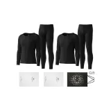 2 Комплект (Черный+Черный) 100% хлопок Антибактериальный/Брашированный Мягкий/Сумка для покупок Включено