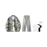 Комплект (Синий Лотос + Светло-Синие Джинсы) с бесплатной футболкой