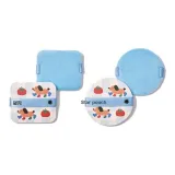 Мягкий короткий флис розовый - круглый 2 шт + квадратный 2 шт