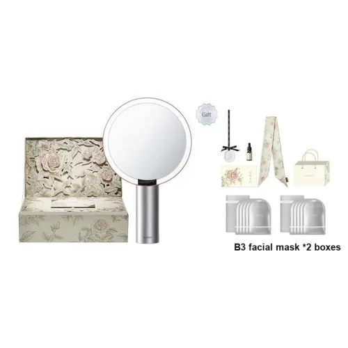 AMIRO Розовый Буква Подарочная коробка Smart Portable Daylight Зеркальце