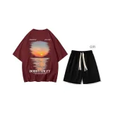 Бордовый (в комплекте с повседневными шортами)