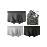 Однотонный, 3 упаковки, коробка включена (Черный меланжевый серый + Темный фотиния серый + Светлый фотиния серый)