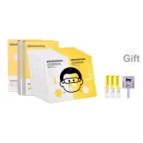 Удаление черных точек носа: 3 коробки патчей + 3 штуки геля по 1,5 г + 3 штуки маски для лица + 1 штука зеркальце для макияжа