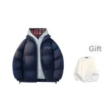 Темно-синяя клетчатая шляпа (в комплекте с круглым вырезом свитшот)