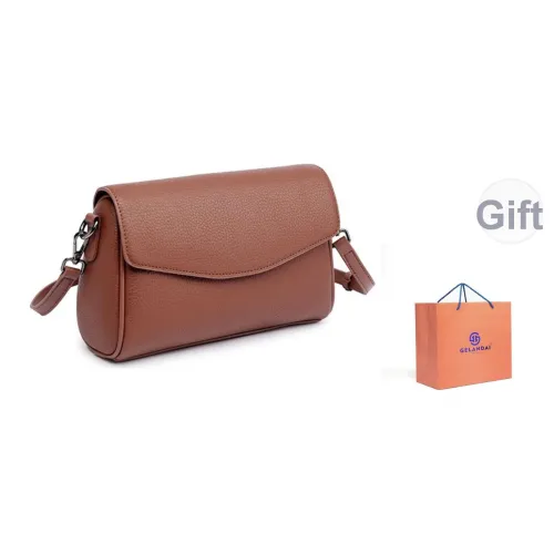 GELANDAI Сумка через плечо из коровьей кожи Женская Черная Коричневая