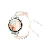 Розовый, двойной, ряд лотос, жемчужный, ткань, вязаный, ремень