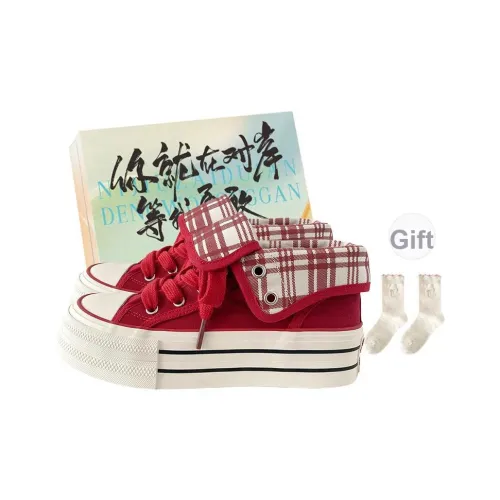 JimiXiong Высокие Топы Кеды Женские