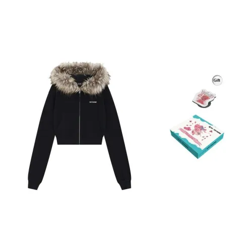 WE11DONE Cropped Coat Women's Black