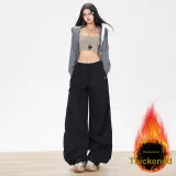 Флисовая подкладка, черный, увеличенная длина