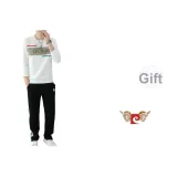 Белый топ, черный низ, комплект одежды