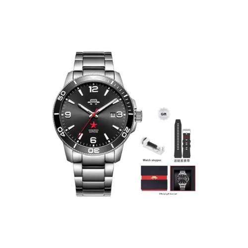 Beijing Автоматический Механический Механизм Мужские Часы Voyage Collection 43 мм Черные