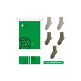 5 пачек (2 пачки светло-серый + 3 пачки зеленый)