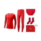 (Женский) Красный-Prospere Коробка Комплекты Одежды (Утолщенный и с Флисовой Подкладкой)