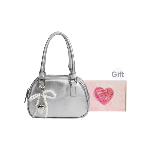 DCLOUD ПУ (полиуретан) Сумка через плечо Сумка на плечо Женская Серебряная