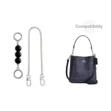 [Белый 2-Предметный Комплект] Янтарный Черный Жемчужный Удлинитель Цепь 13 см + Декоративная Цепь 40 см