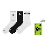 Белый, буква + черный текст, мать + белый, горизонтальные полосы (3 упаковки)