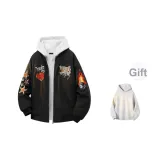 Черный [MY1099 Хлопковый пуховик] (В комплекте с высококачественным белым и серым свитшотом Фотиния)