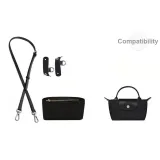 [Черный Серебряный Застежка]· Через плечо Комплект + Черный Нейлоновая Подкладка (3D Эффект Формирующий)