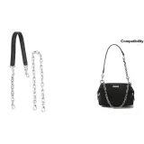 [Двухкомпонентный комплект] Черный 50 длинный ремешок + декоративная цепь