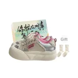 Розовый, серебристый + коробка для обуви