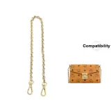 Золотой, двойная пуговица, 120 см