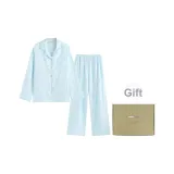 Мятно-синий, подводный мир, длинный, зеленая коробка