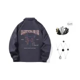 Пыльно-синий (В комплекте с модным ожерельем + сумка через плечо)