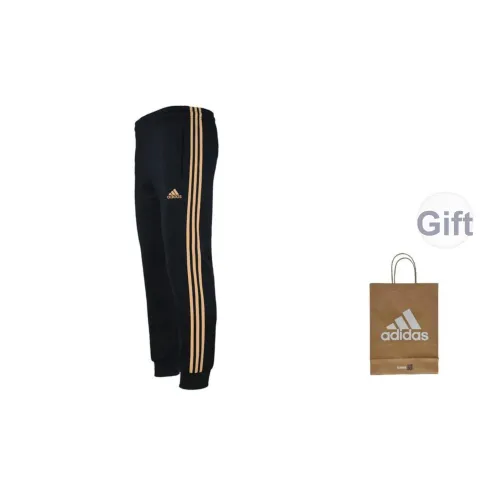 Adidas Черный Золотой Брюки + Сумка для покупок Мужские Повседневные Брюки