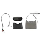[Gray Two-Piece Set] Плечевой ремень через плечо с бусинами + Подкладка из бумаги DuPont