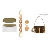 (LV Багет Сумка) DuPont Бумага Лайнер + Коричневая Смола Четыре Штуки + Овальная Износостойкая Застежка