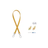 Серебряный модифицированный ремешок + пшенично-желтый короткий плечевой ремень