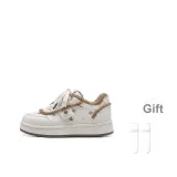 Бежевый Коричневый [С флисовой подкладкой] [Высококачественный улучшенный эксклюзивный стиль] [Подарок: носки]