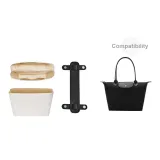 Черный с серебряной застежкой, плечевые накладки + отделение, стиль позиционирования, подкладка