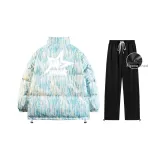 Комплект одежды (Цветной синий топ + черные штаны)