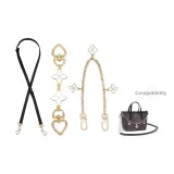 [Crossbody] Черный Четырехлистный Клевер Кожаный Ремешок + Декоративная Цепь