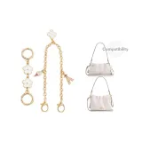 Золотистый [2-Предметный Комплект] Белый Узор 12 см + Мороженое Декоративная Цепь 40 см