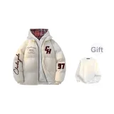 Шляпа цвета экрю в клетку (в комплекте с круглым вырезом свитшот)