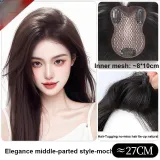 [Ручное плетение Edge-Бесплатно] Элегантность Чёлка "восьмёрка"-Мокко-27CM